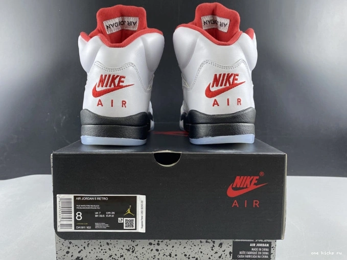 Chep Onekick Jordan DA1911-102 Retro Air Tongue Silver (2020) Red 5 Fire 0815